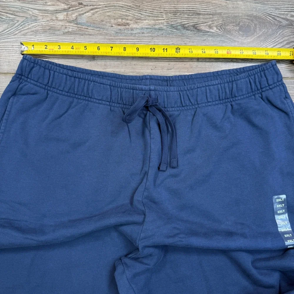 Polo Ralph Lauren Mens 2XLT Shorts Navy Blue French Terry Cotton Pony NWT